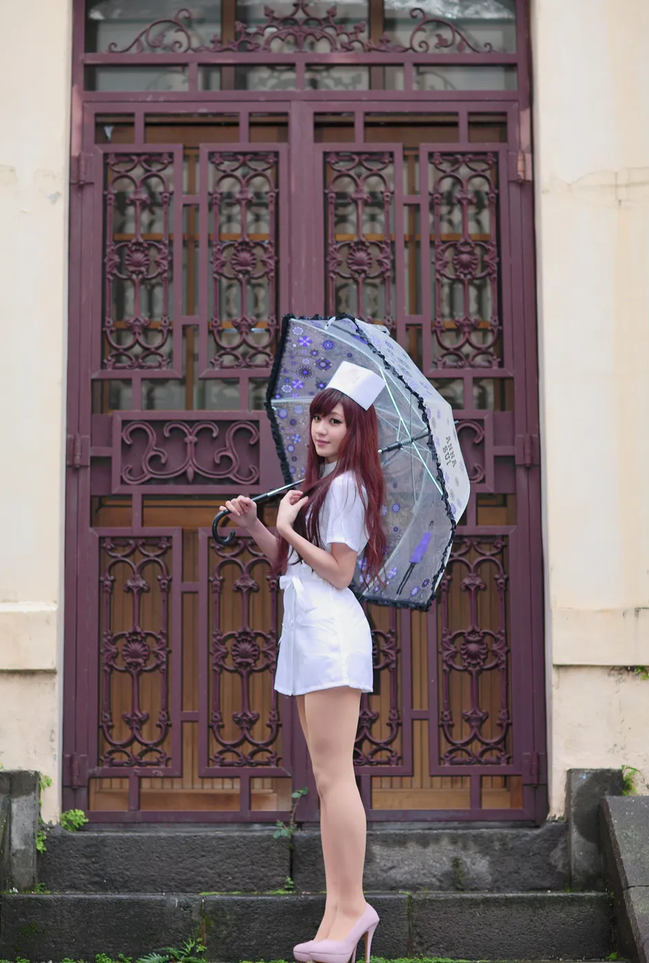 [Mzsock] NO.204 Xiaoya nurse uniform, stockings, high heels and beautiful legs street photography#[70P]-40