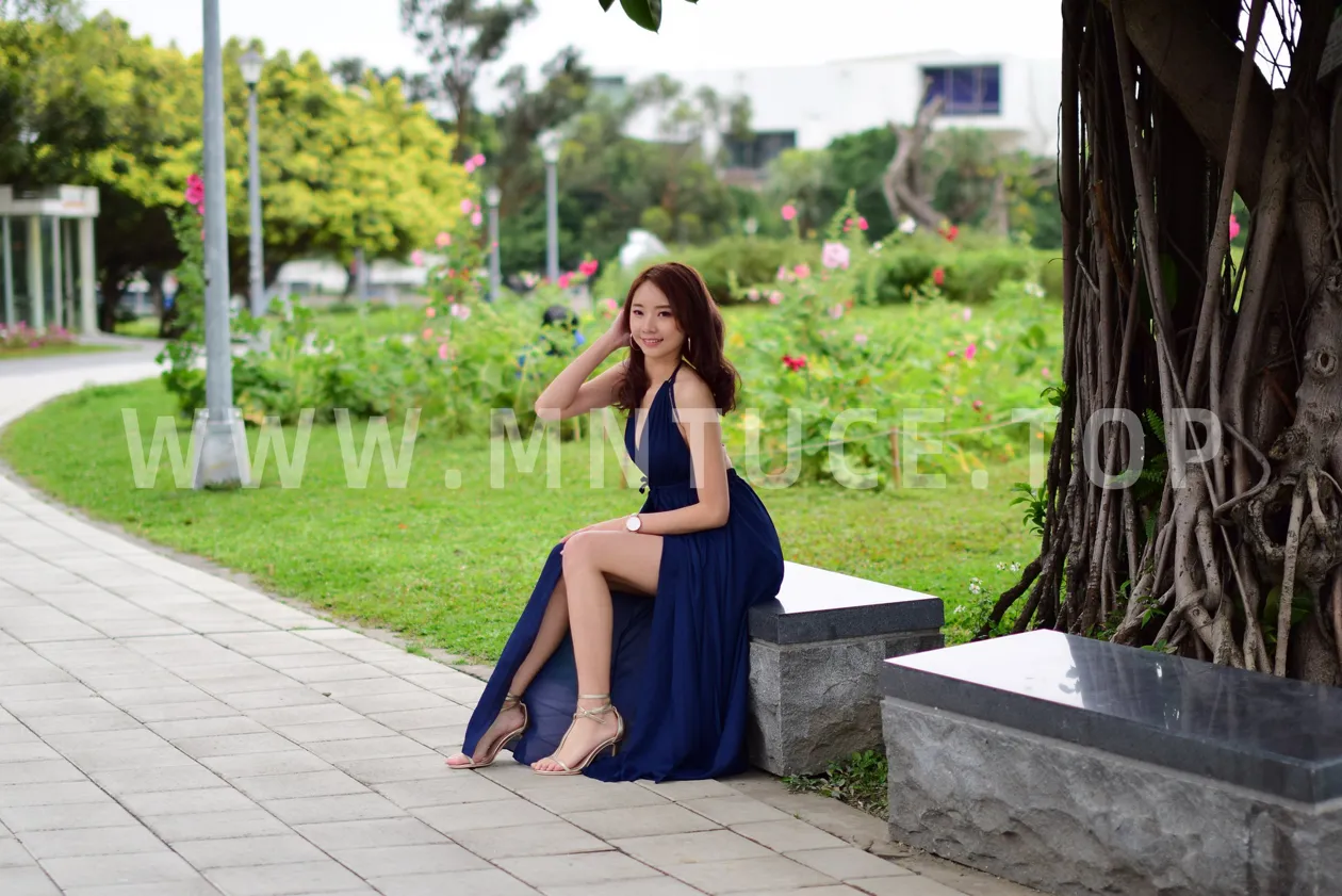 [Mzsock] NO.178 Youbao long skirt with high slits and beautiful legs street photography#[105P]-100