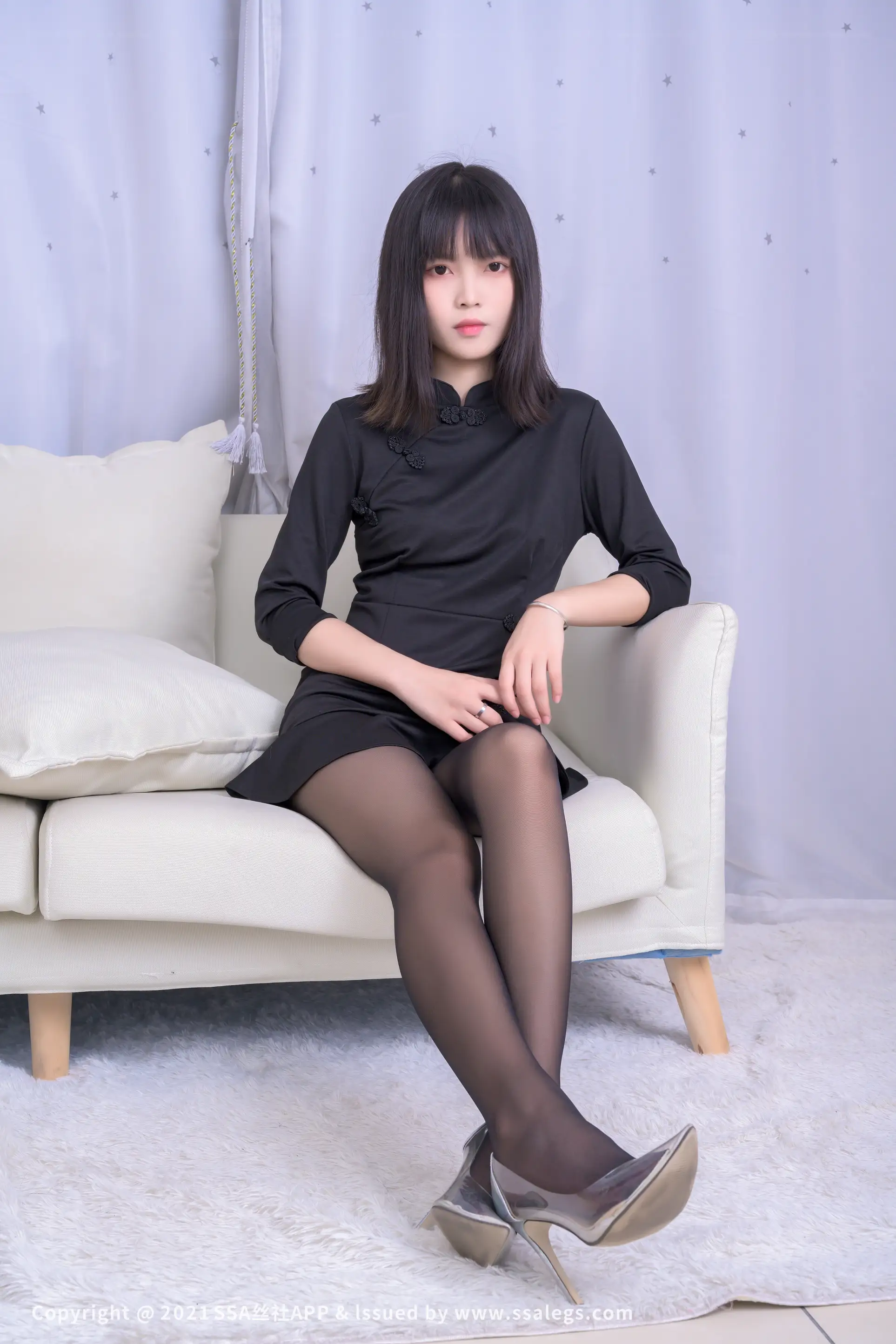 [Mzsock] NO.726 Leg model Dandan’s beautiful legs in black stockings (Part 1) silk club#[119P]-21